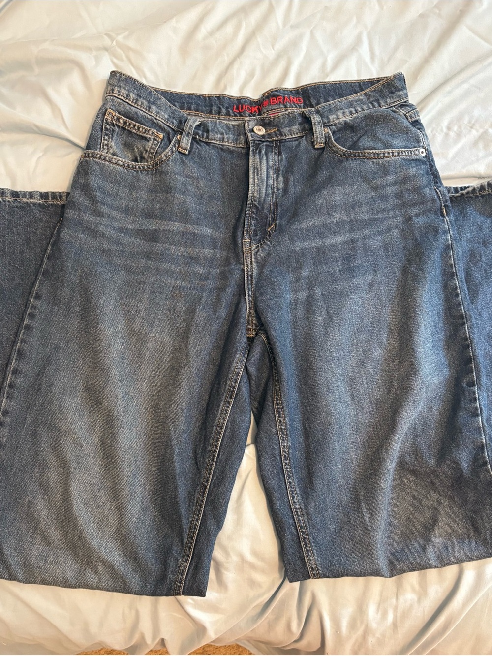 Lucky Brand Wide Leg Jeans in Blue Denim